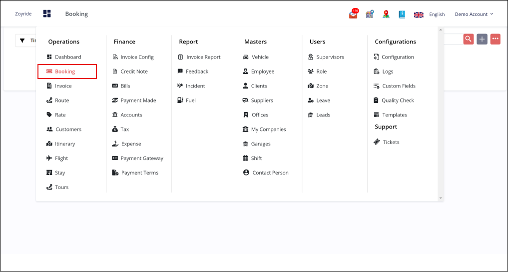 Booking Module